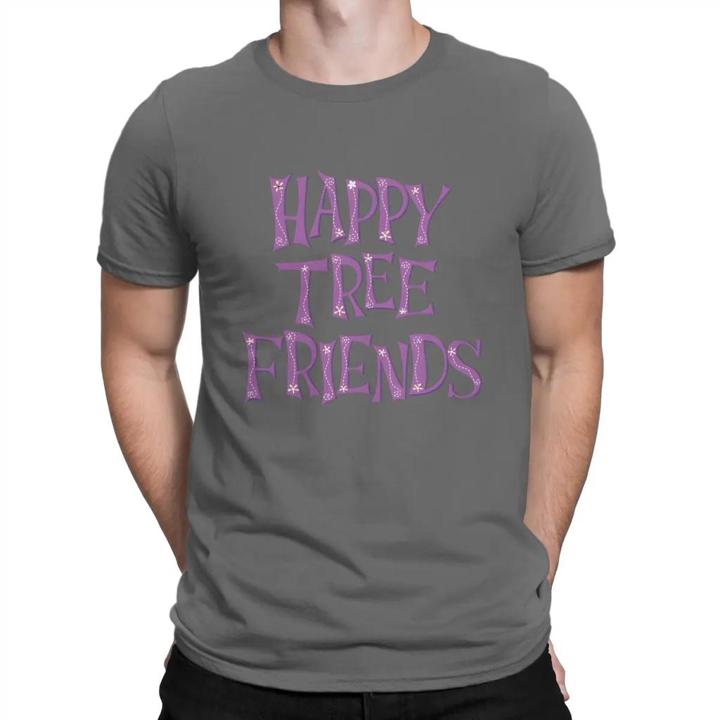 T-Shirts Sign Funny Cotton Tees Short Sleeve Happy Tree Friends T Shirt Round Neck Clothing Gift Idea Unisex