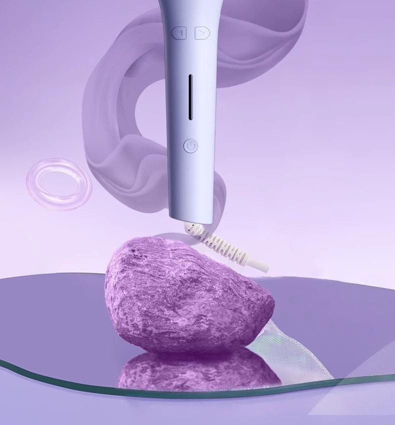 32mm Automatic Curling Iron with Negative Ion Technology - Handheld, Dorm-Friendly, Hair Safe, Big Wave Curler