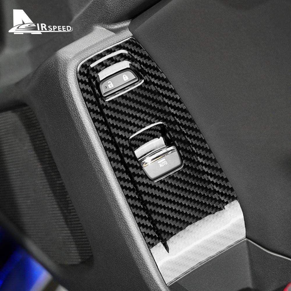Real Hard Carbon Fiber Sticker For Subaru BRZ Toyota GR86 2021 2022 2023 2024LHD US Version Door Window Switch Button Panel Trim