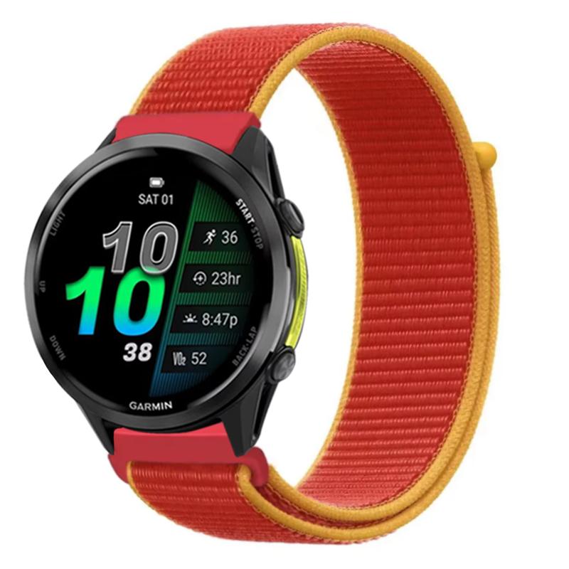 Cinturino in Nylon da 22mm 20mm per Garmin Forerunner 970 570 165 965 55 Venu 3 Stile Bandiera Braccialetto alla Moda Garmin Active 6 Approach S50