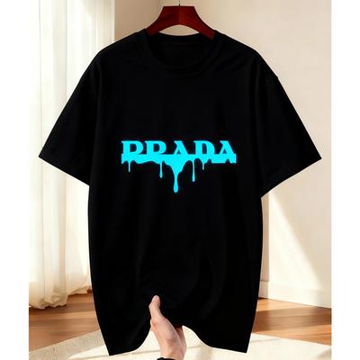Frühling und Sommer 2026 neue Baumwoll-T-Shirts für Damen und Herren mit stylischen Markenbuchstaben-Designs und lässigen gemusterten Shorts