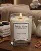soy candle with a wooden wick + SANDALWOOD