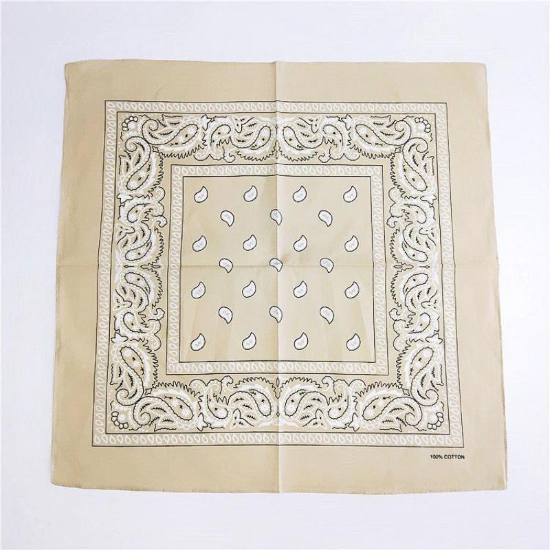 55 Bavlna a len Malý čtvercový šátek Malý Hedvábný šátek Dámská Jarní a Podzimní Móda Šátek na hlavu Pracovní Hip Hop Šátek