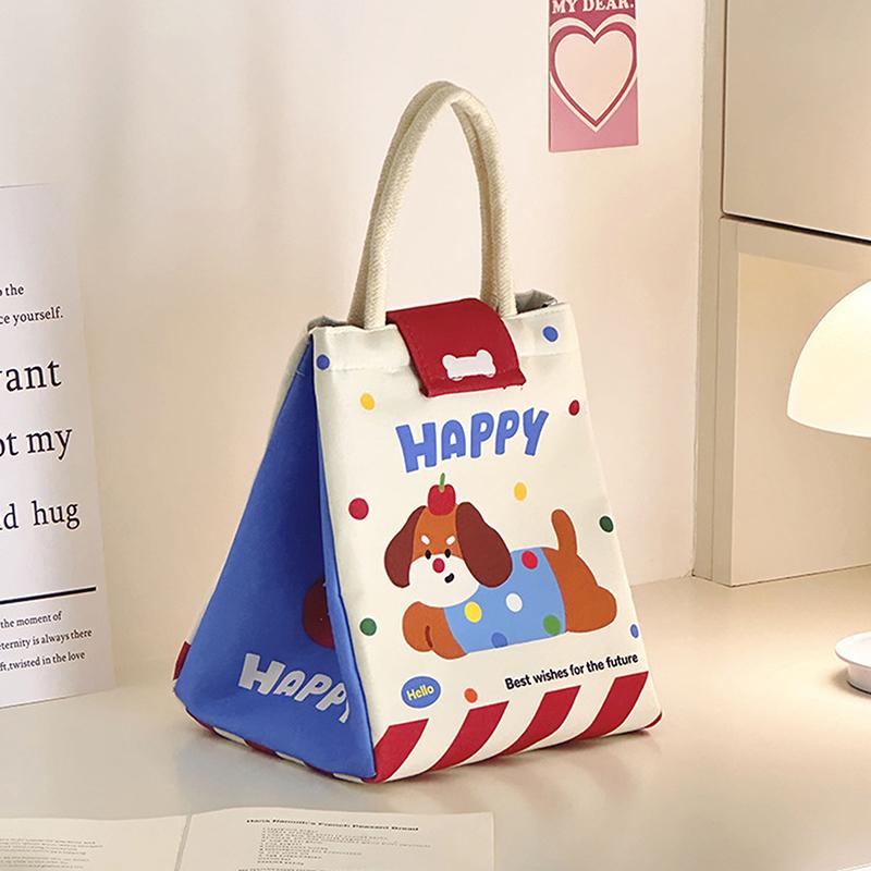 Cute Cartoon Lunch Bag For Picnic Travel Thermal Breakfast Organizer Insulated Waterproof Storage Bag Lunch Box Accessories