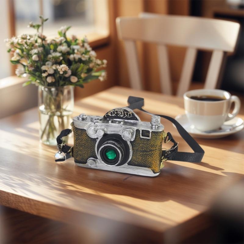 Realistic Portable Photography Accessory Antique Designed Decorative Studio Camera Piece Portable Resin Camera Props
