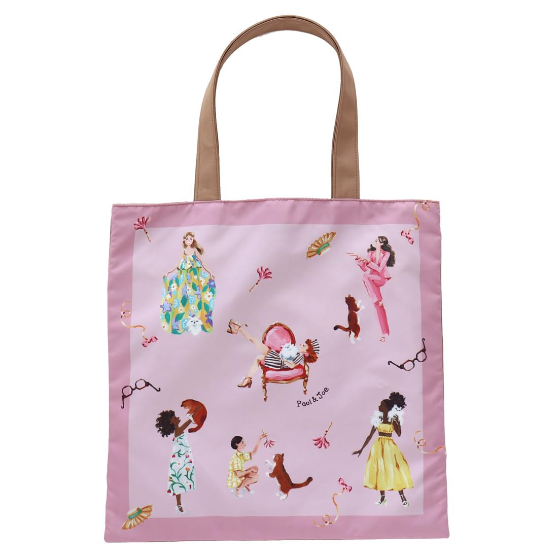 

Paul Joe Eco Bag Museum Collection Gypsy Nunet and Girl Paul Joe Cat Motif [PAUL&JOE ACCESSOIRES] & Bag/My & (Pink Women s & 001118-0002-01