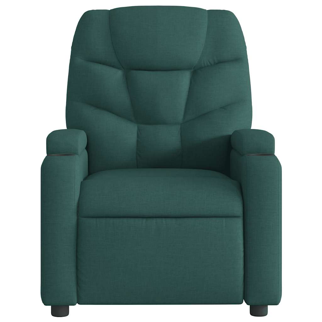 Massage Chair Dark Green Fabric