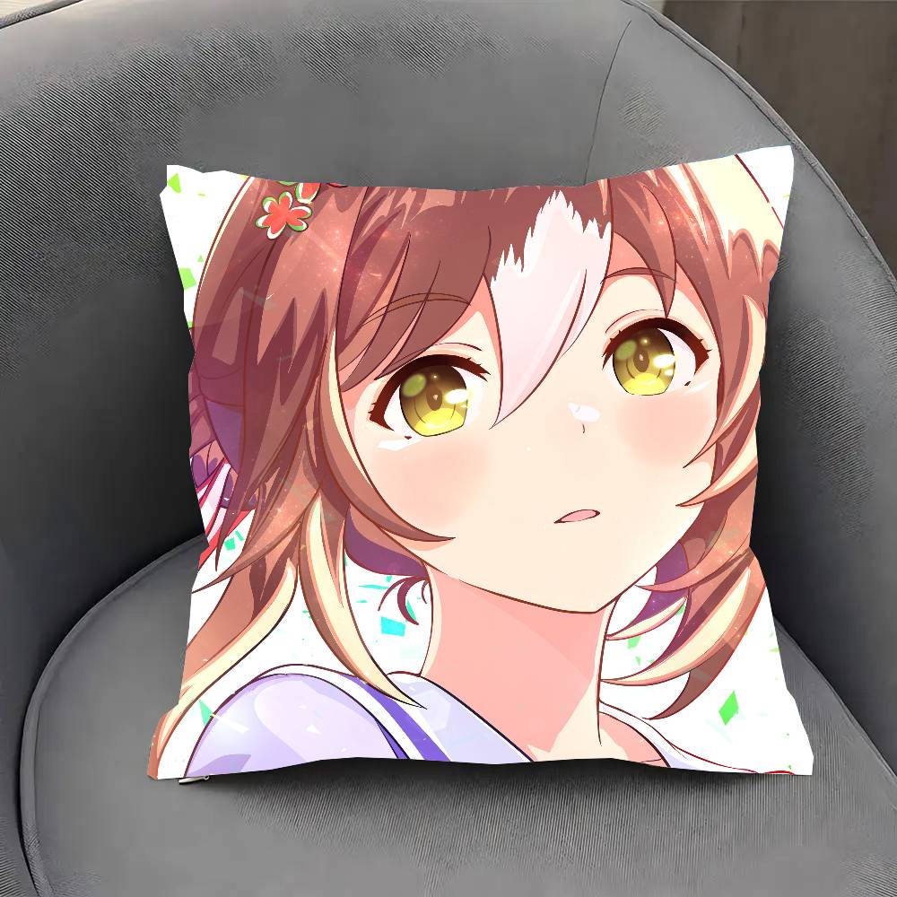 Fine Motion UUmaMusume Anime Pillow Case Fashion Square Pillowcase Bedroom Sofa Room Ins Decoration Leisure