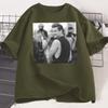 Camiseta Pedro Pascal Daddy Unisex MUJERES Vintage 90s Camiseta Gráfica Algodón Manga Corta Cuello Redondo Streetwear Ropa Unisex Y2k Tops