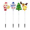Christmas Tree Lights Solar Stake Lamp Animated LED Lawn Decor Soft Warm Lighting for Garden Path Holiday Display Lights