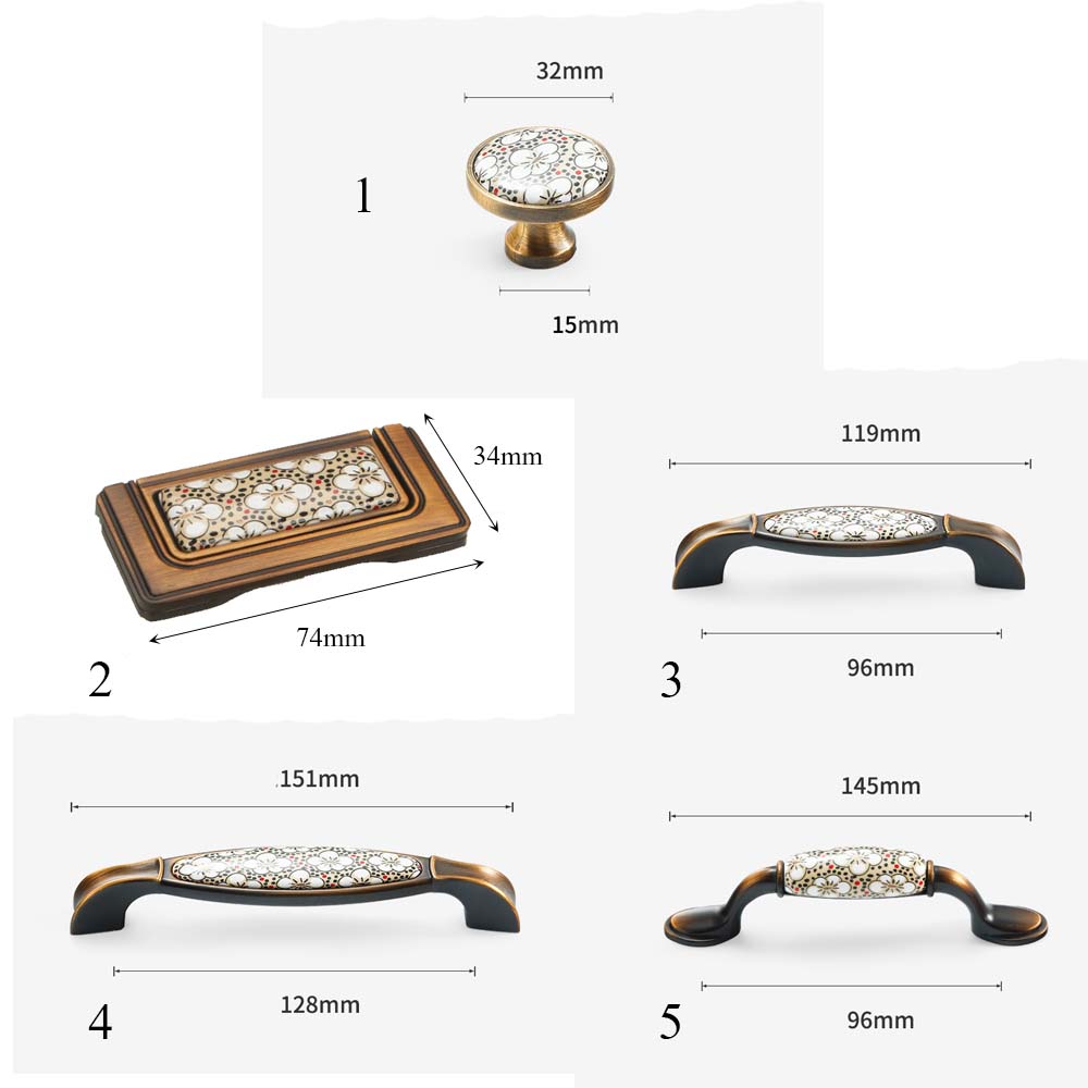 Furniture Hardware Dresser Cabinet Wardrobe Door Knobs Drawer Handles Pull handles Cabinet Knob