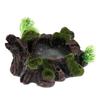 Decorative Resin Roack Bowl Food Dish Feeder Plate for Terrarium Reptile Tanks
