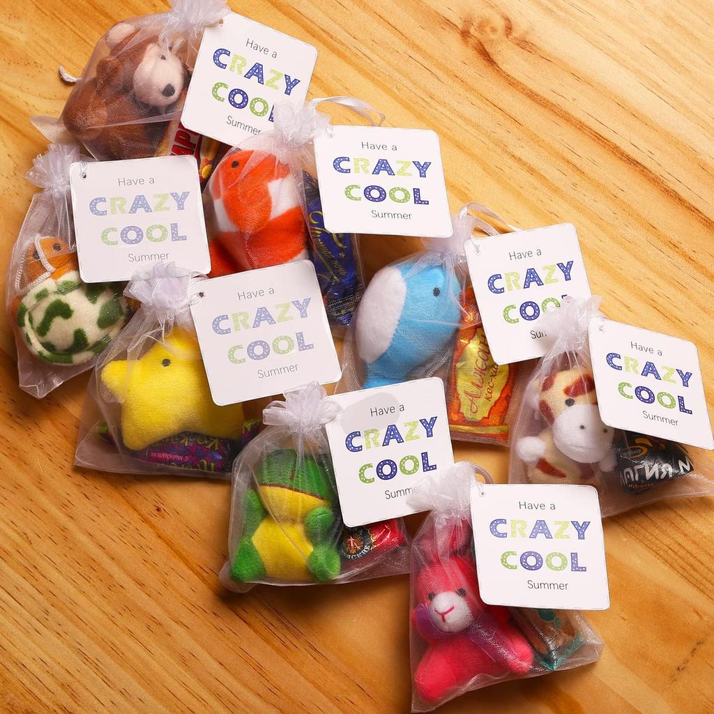 56 Pack Mini Plush Animals Toys Bulk, Small Stuffed Ocean Animal Toy Set, Keychain Decoration for Claw Machine, Birthday Party Favor, Goodie Bag