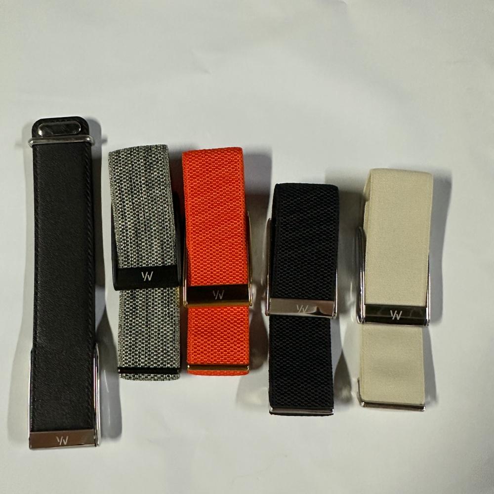 Für Whoop 5.0 Mg Armband Riemen Band Mit Logo Leder Nylon Gewebt Elastisch Whoop Sport Ersatzarmband Gold Silber Metall
