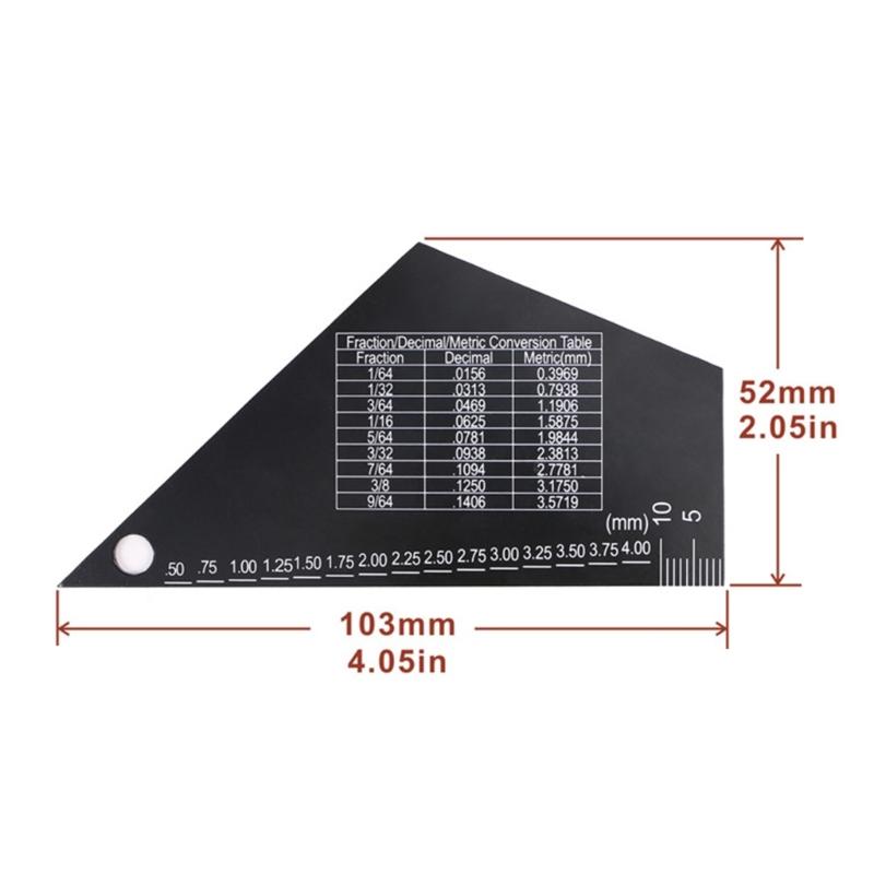 Měřidla výšky strun pro kytaru a baskytaru, Pravítko pro měření akce strun