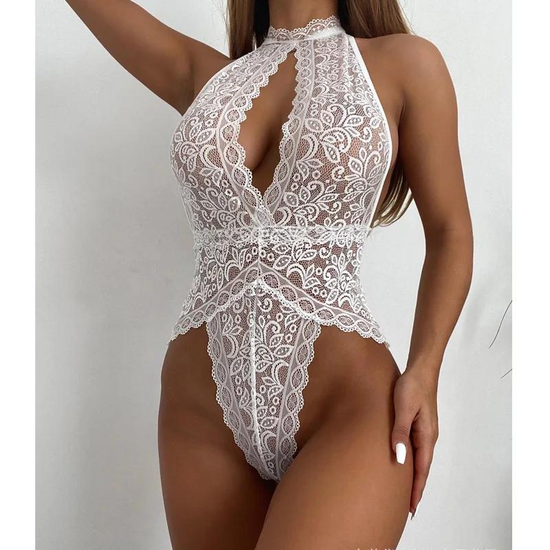 Taste 18+ Adult Sexy Lace Open Bra Bodysuit Erotic Teddy Backless Sexy Nightdress Lenceria Plus Size Sexy Clothing Lingerie Set
