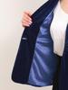 Allegra K Women's Velvet Blazer, Shawl Collar, Long Sleeve, Bottom Down, Business Suit Jacket, Royal Blue, Size M