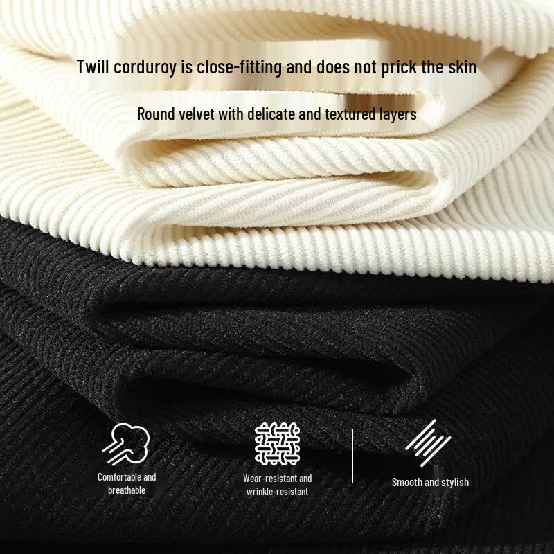 Baleno Men's Corduroy Long-Sleeve Lapel Shirt