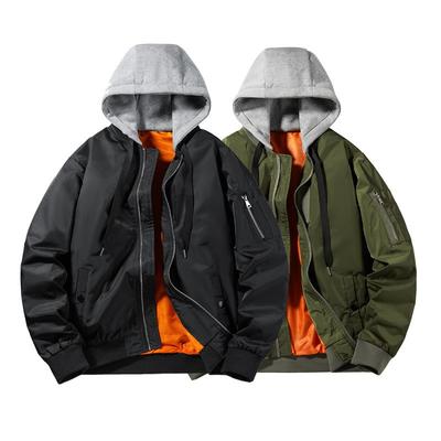 Unisex oversized pilotní bunda MA-1 Větruodolná Voděodolná Bez kapuce Bomberový kabát Muži Ženy Zimní Ležérní oblečení