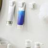 2Pcs Wall Mount Bathroom Toothpaste Holder Multifunctional Space-Saving Toothpaste Holder Bathroom Accessories