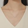 Elegant Blue Zircon & Moissanite Leaf Pendant Necklace