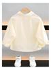 2024 Boys' Long Sleeve White Shirt - Stylish Spring/Autumn Wear for Kids