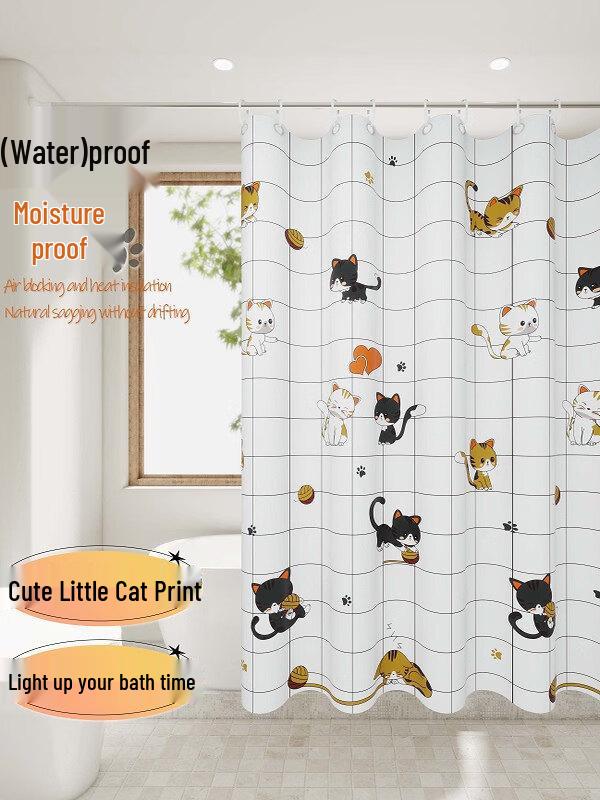 LIEI Waterproof Mildew-Proof Shower Curtain