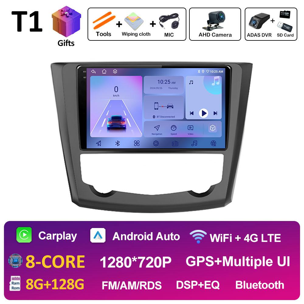 GPS Navigation Android14 For Renault Kadjar 2015 2016 2017 2018 2019 Wireless Carplay Autoradio QLED IPS Screen WIFI Accessories