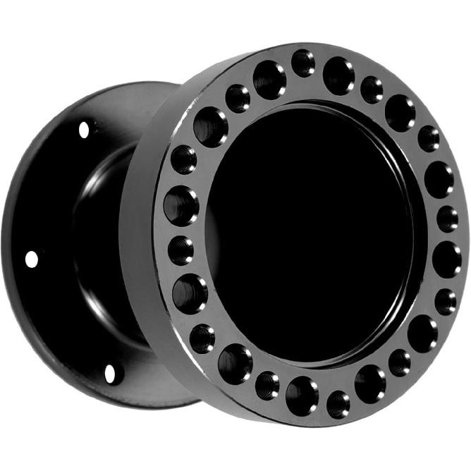 Steering Wheel Spacer Hub 3inch, Car Steering Wheel Hub Adapter Extension Spacer Kit Universal 6 Holes Steering Wheel Spacer for Most Cars Karts