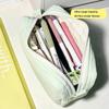 Large Capacity Simplicity Pencil Case Square Shape Stationery Box  Classified Storage