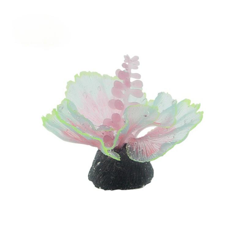 Fluorescent Aquarium Decor Fish Tank Landscaping Coral Simulation Lettuce Coral Ornaments Small Underwater World Landscape Decor