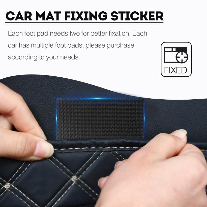 Auto-Matten-Befestigungsaufkleber, universeller Auto-Mittelkonsolen-Beschattungspad-Befestigungsflicken, rechteckiger Fußpad-Befestigungsflicken, abreißbares Magic Tape