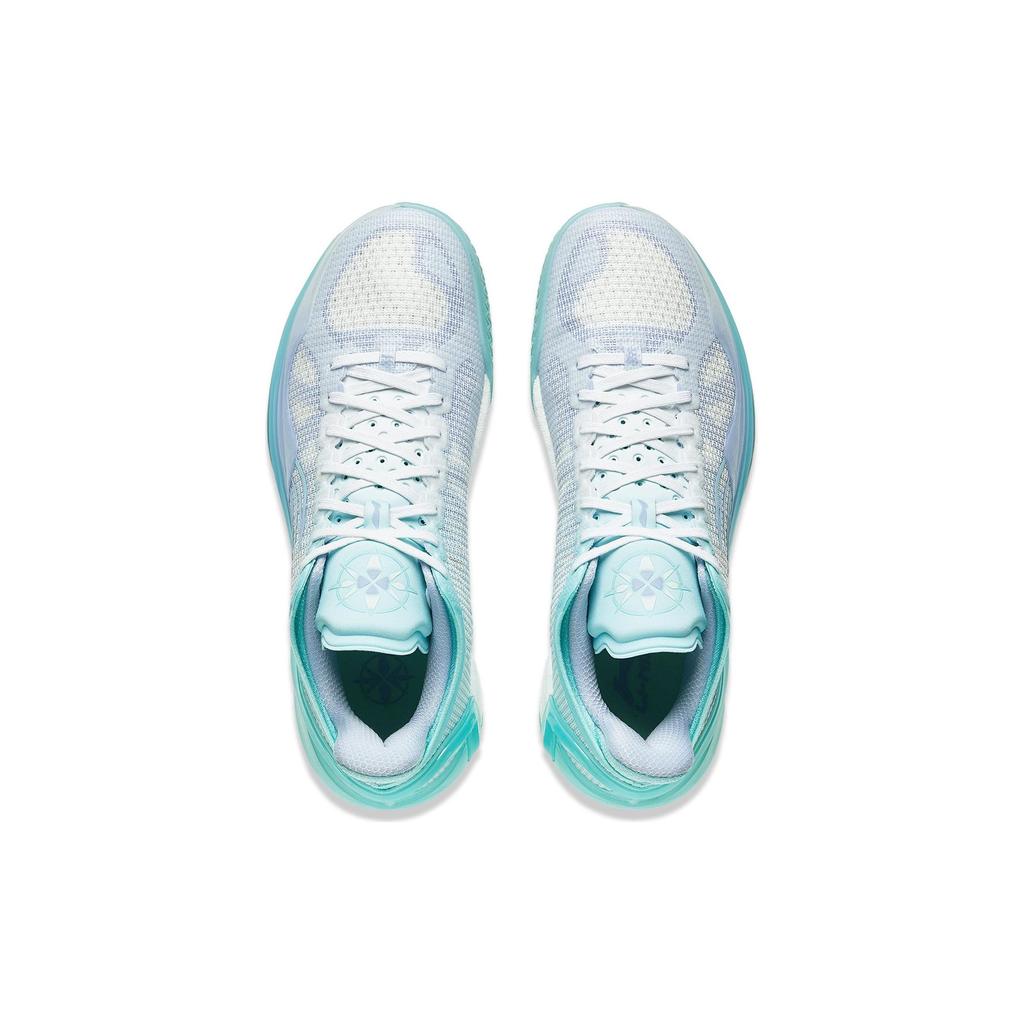 Li-Ning Razor 4 V2 Qinglian Odpružené Protiskluzové Lehké Responzivní Nízké Profesionální Basketbalové Boty Pánské Tenisky Modrofialové ABAU037-1