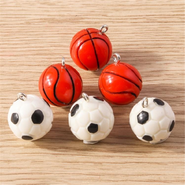 5Pieces Football Pendants Jewelry Making Part Fashion Accessory Perfect for Unique Jewelry Making and Craft Accessories