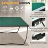 9FT Folding Tennis Table, with 8 Wheels, for Indoor Use, Green