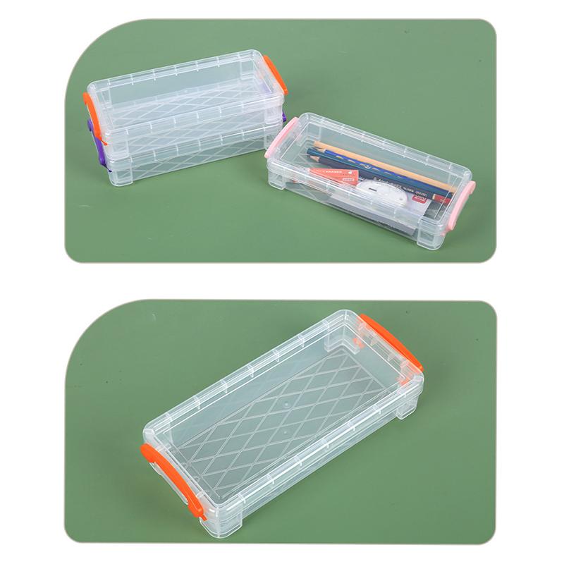 Kawaii Průhledný Penál Multifunkční Dětský Penál Kancelářský Školní Velkokapacitní Úložný Organizér