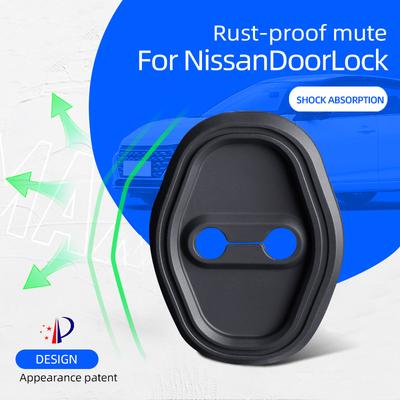 4pcs Silicone Car Door Lock Cover,For Nissan X-Trail Qashqai Sylphy Ariya Teana Pathfinder,Silent Shock-absorbing Anti-collision