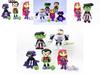 Teen Go Titans To The Movies Robin Cyborg Beast Boy Raven Action Figure Toy 7pcs