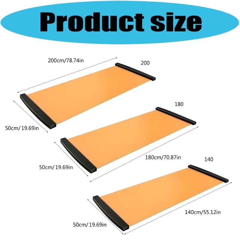 Indoor Gymnastics Track Exercise Mat Fitness Mats Multifunctional Slide Trainer with Nonslip for Home Yoga Pilates Art