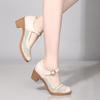 Chunky Heel Women's Shoes Work Shoes Commuting Hollow Tendon Sole European and American Sports Shoes Soft Sole Single Shoes Sandals High Heels