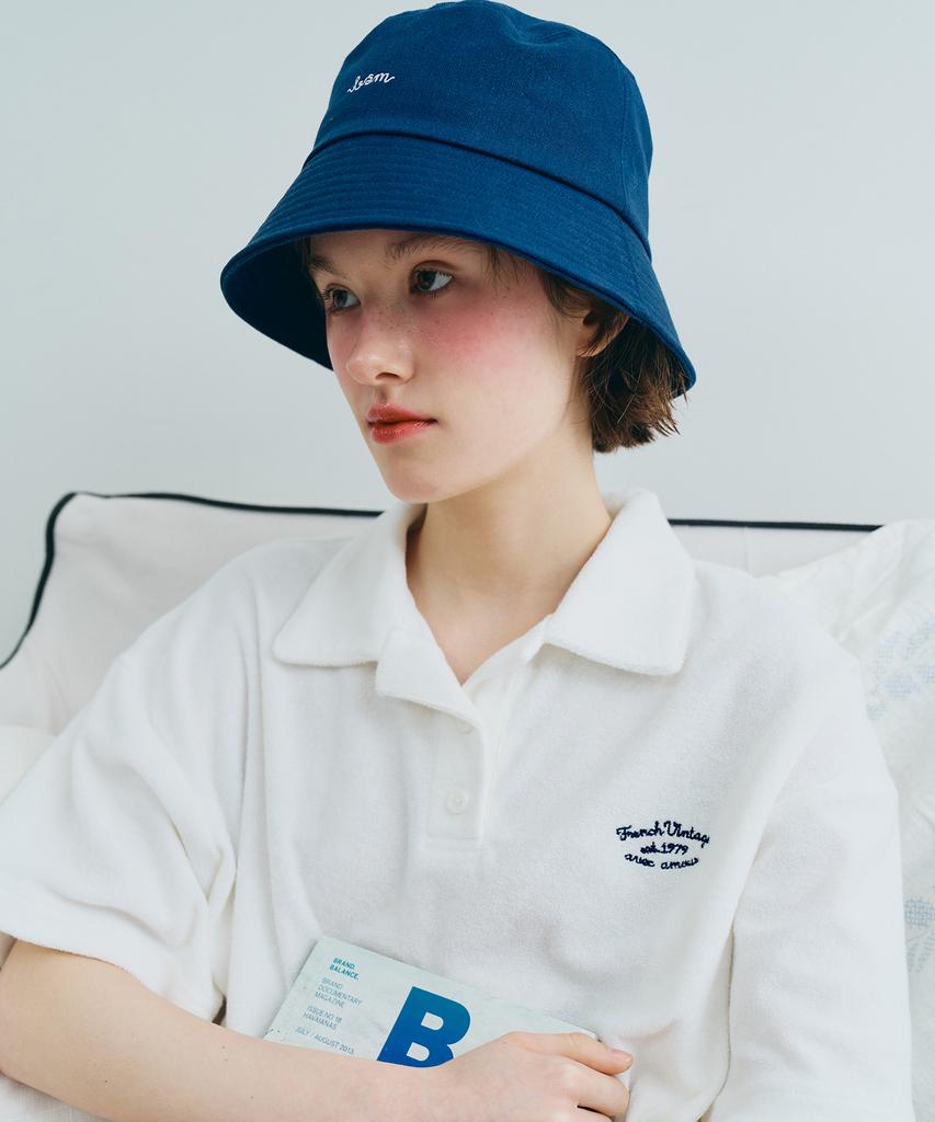 BENSIMON Cotton Bucket Hat - Navy