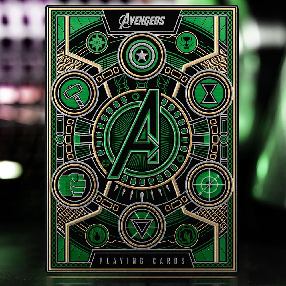 Theory11 Avengers: Infinity Saga Playing Cards Green