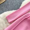 Split Slim Waist Dress for Women Autumn 2025 French Slim Fit and Slimming Elegant Knitted Bodycorn Dresses
