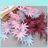 Maple Artificial Leaves Flower Wedding And Event Decor For Photography Home Use