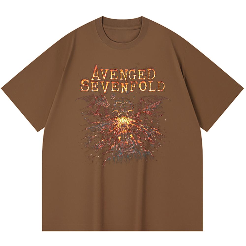 230 g/m² 100% Bavlna T-shirt Heavy Metal Rocková Kapela Tisk Populární Hudby Unisex Těžký Bavlněný T-shirt