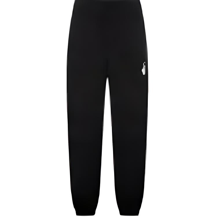OFF WHITE Dinosaur Series Knitted Sweatpants Men's Black Moderate Cuffed Pants OMCH029R21FLE0011032-1