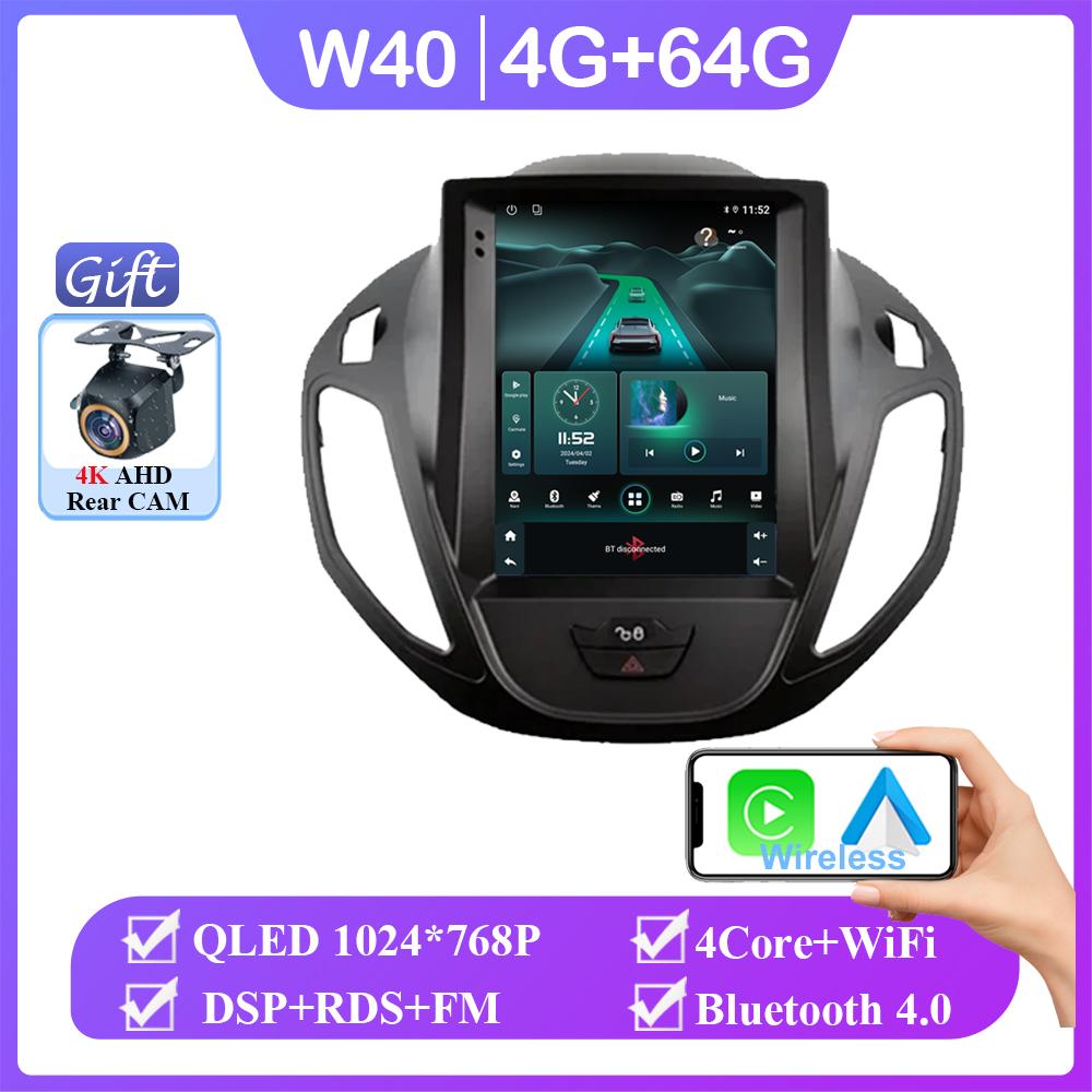 Car Radio For Ford Tourneo Transit 2012-2025 Stereo Multimedia 9.7 Inch  Vertical Screen Navigation Android Auto NO 2dIN