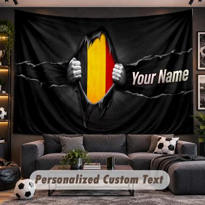 Germany National Football Team Personalized Tapestry Support Custom Name, Wall Art Home Decoration