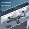 Height-Adjustable Dual Screen Monitor Riser for 24/27/32 Inch Screens
