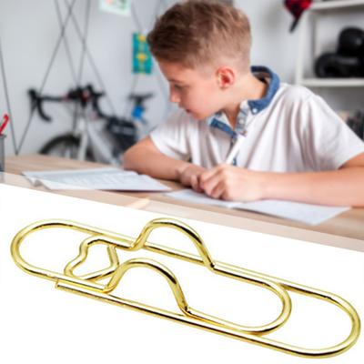 9pcs Colorful Paper Clips For Paperwork Stainless Steel Bookmark Paperclips,Heart-Shaped Metal Pen Clips,Office School Supplies